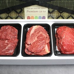 [한성가횡성한우]정품 횡성한우 1++등급 명품프리미엄 혼합세트 17호 1.1kg(등심300g,불고기400g,국거리400g)